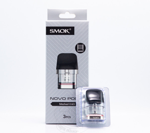 Картридж SMOK Novo Series - Novo Pod M Meshed 0.6 Ом для многоразовой POD системы Propod, Novo, 2, 3, 2S, 2c, 2X, Pro, GT, Master, Master Box Pod