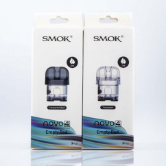 Порожній картридж Smok Novo 4 Empty Pod 2ml (Transparent / Black) для Novo 4 Pod Kit (без випаровувача)