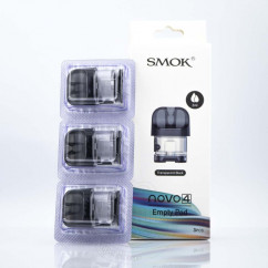 Порожній картридж Smok Novo 4 Empty Pod 2ml (без випаровувача) Transparent Black