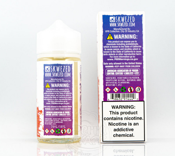 Рідина Skwezed Organic Mixed Berries 100ml 3mg на органічному нікотині зі смаком ягід