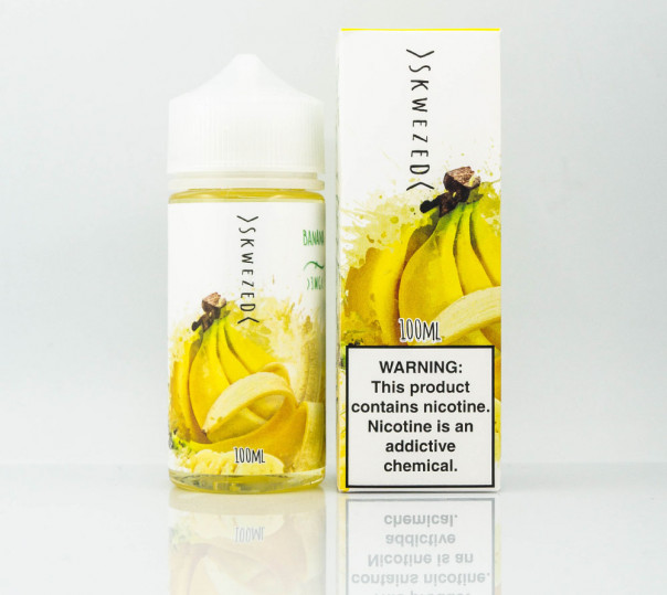 Рідина Skwezed Organic Banana 100ml 3mg на органічному нікотині зі смаком банана