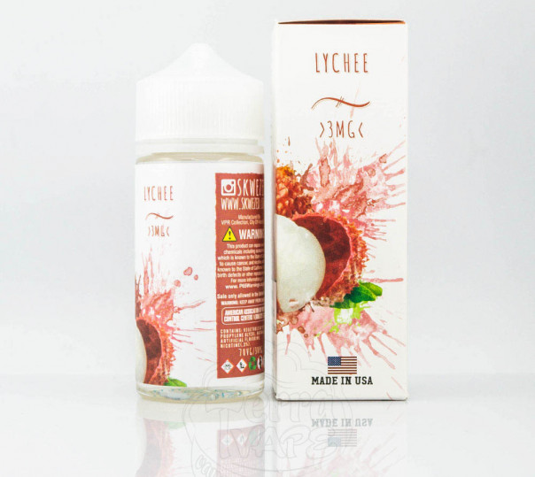 Рідина Skwezed Organic Lychee 100ml 3mg на органічному нікотині зі смаком лічі Рідина Skwezed Organic Lychee 100ml 3mg на органічному нікотині зі смаком лічі