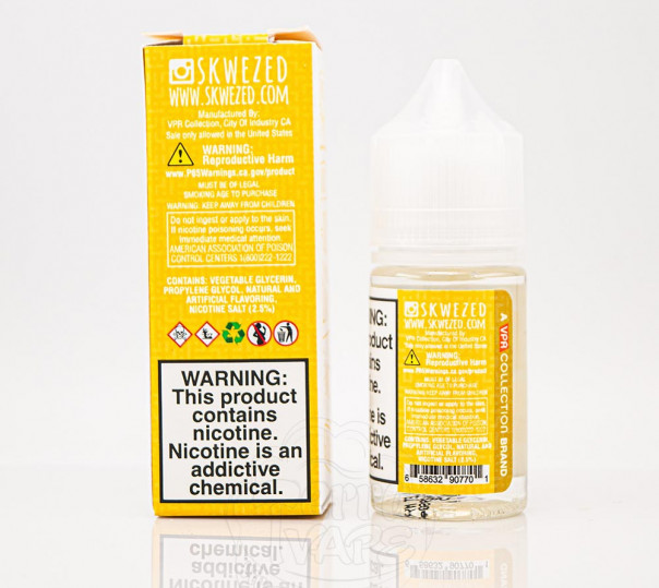 Рідина Skwezed Salt Mango 30ml 50mg на сольовому нікотині зі смаком манго Рідина Skwezed Salt Mango 30ml 50mg на сольовому нікотині зі смаком манго