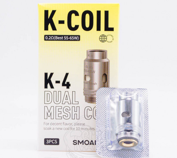 Випаровувач Smoant K-Coil для електронних сигарет Knight 80, Pasito 2 / 3, Knight Aio Pod Kit