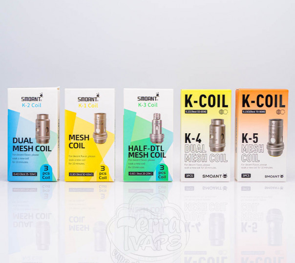 Випаровувач Smoant K-Coil для електронних сигарет Knight 80, Pasito 2 / 3, Knight Aio Pod Kit
