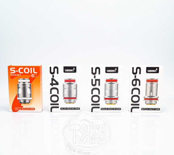 Випаровувач Smoant S Series Coil для багаторазової системи Charon Baby Plus, Santi, T50, Knight 40, Pasito Pro Pod Kit