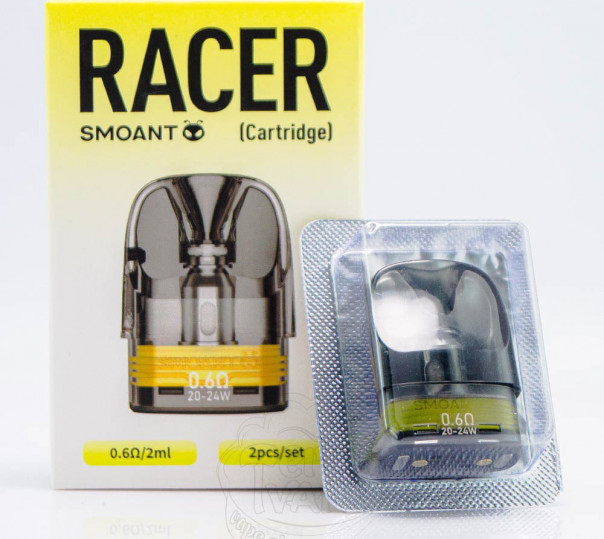 Картридж Smoant Charon Racer Pod Cartridge 2ml 0.6Ом для багаторазової POD системи Smoant Charon Racer