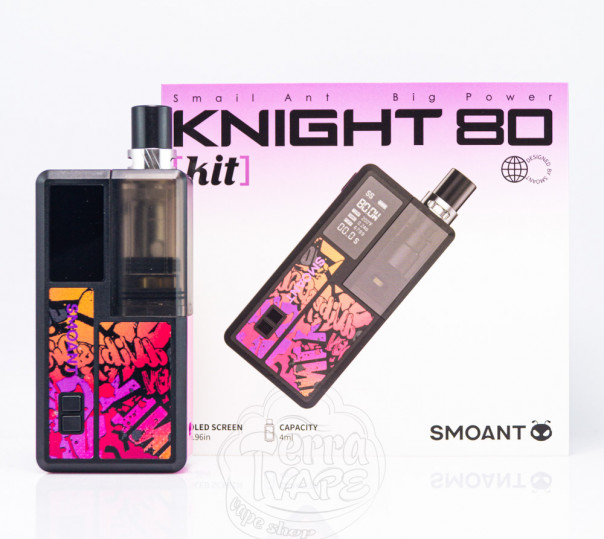 Smoant Knight 80 Pod Mod Kit Starlight Purple Многоразовая POD система