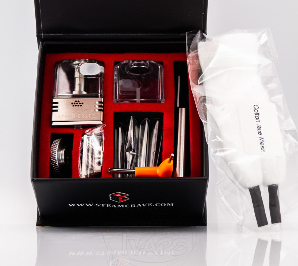 Обслуговувана база Steam Crave Meson AIO BORO TANK Mesh&Coil