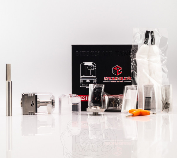 Обслуговувана база Steam Crave Meson AIO BORO TANK Mesh&Coil