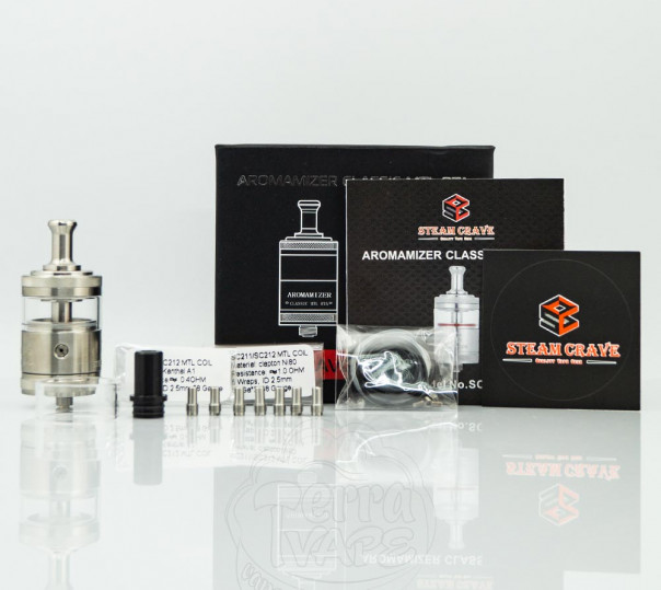 Steam Crave Aromamizer Classic MTL RTA Обслуживаемый бак Steam Crave Aromamizer Classic MTL RTA Обслуживаемый бак