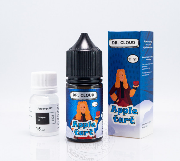 Жидкость Dr.Cloud Salt Apple Tart 30ml 50mg со вкусом яблока (набор компонентов)