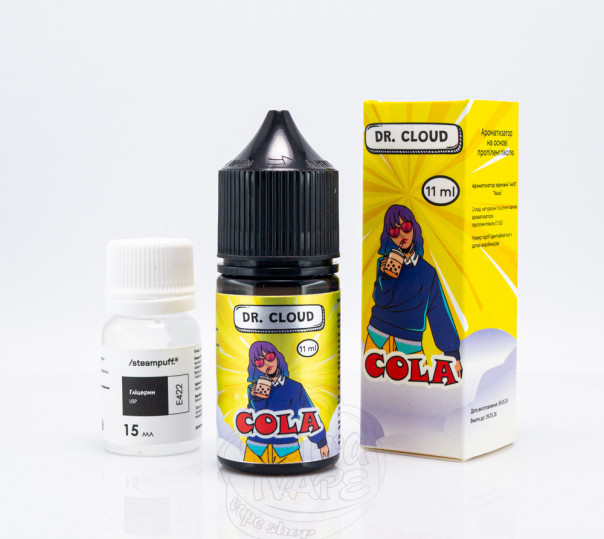 Рідина Dr.Cloud Salt Cola 30ml 50mg зі смаком коли (набір компонентів)