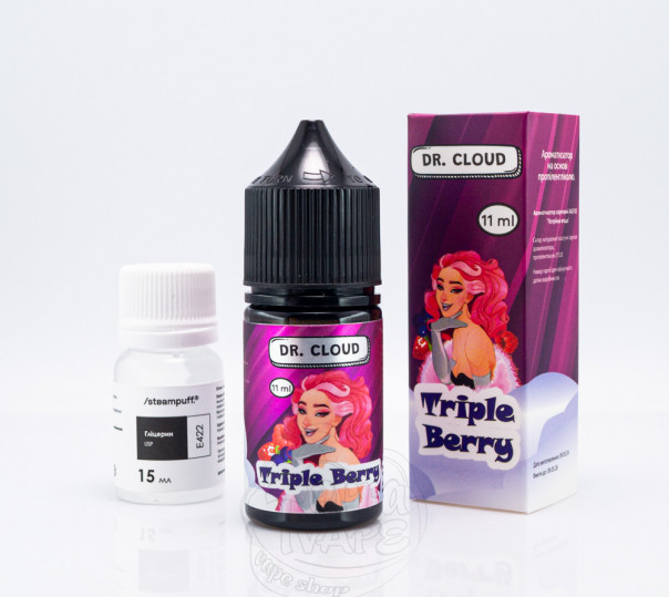 Рідина Dr.Cloud Salt Triple Berry 30ml 50mg зі смаком ягід (набір компонентів)