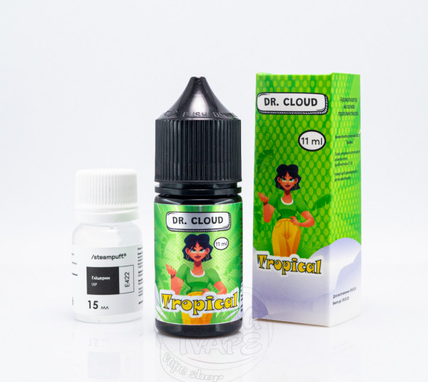 Рідина Dr.Cloud Salt Tropical 30ml 50mg зі смаком тропічних фруктів (набір компонентів)