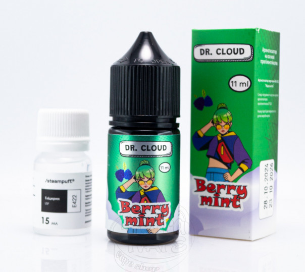 Рідина Dr.Cloud Salt Berry Mint 30ml 50mg зі смаком ягід з м'ятою (набір компонентів)