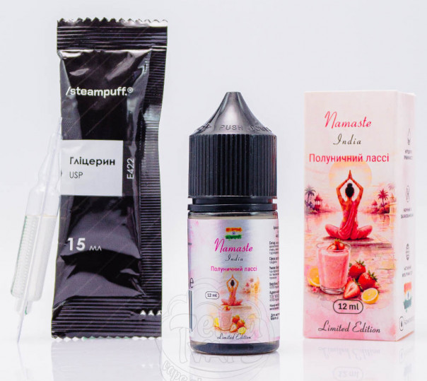 Жидкость Hello World Salt Strawberry Lassi 30ml 50mg со вкусом клубничного ласси (набор компонентов)