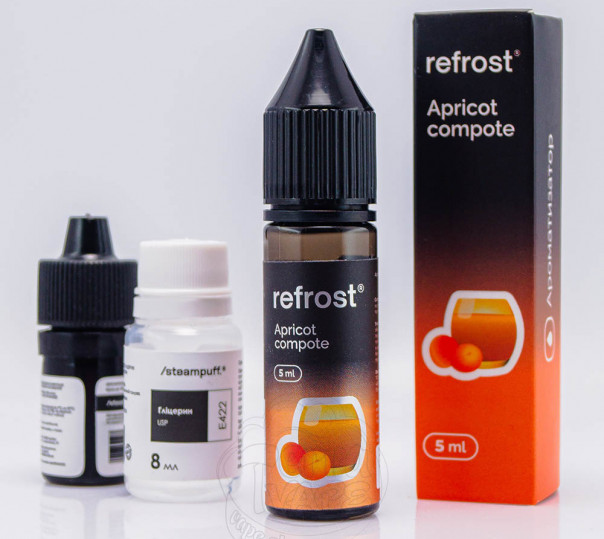 Рідина Refrost Salt Apricot Compote 15ml 50mg зі смаком абрикосового компоту (набір компонентів)