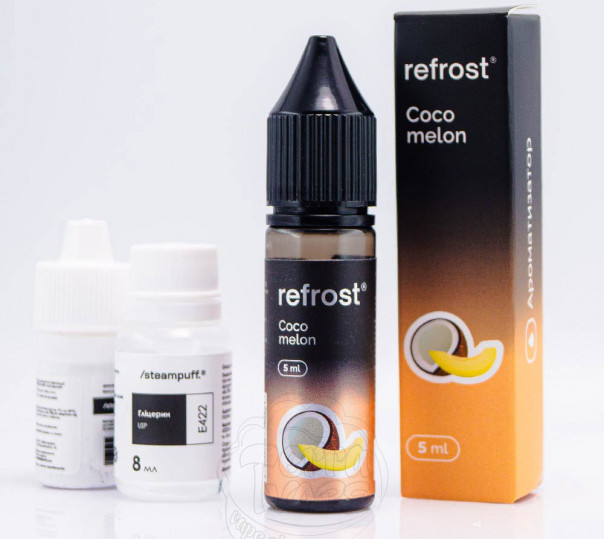 Рідина Refrost Salt Coco Melon 15ml 50mg зі смаком кокоса і дині (набір компонентів)