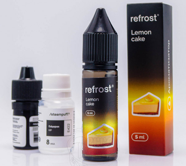 Рідина Refrost Salt Lemon Cake 15ml 50mg зі смаком лимонного пирога (набір компонентів)