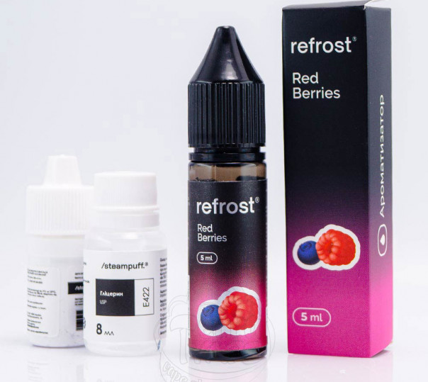 Рідина Refrost Salt Red Berries 15ml 50mg зі смаком ягід (набір компонентів)