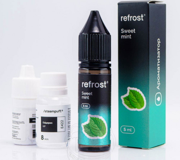 Рідина Refrost Salt Sweet Mint 15ml 50mg зі смаком м'яти (набір компонентів)