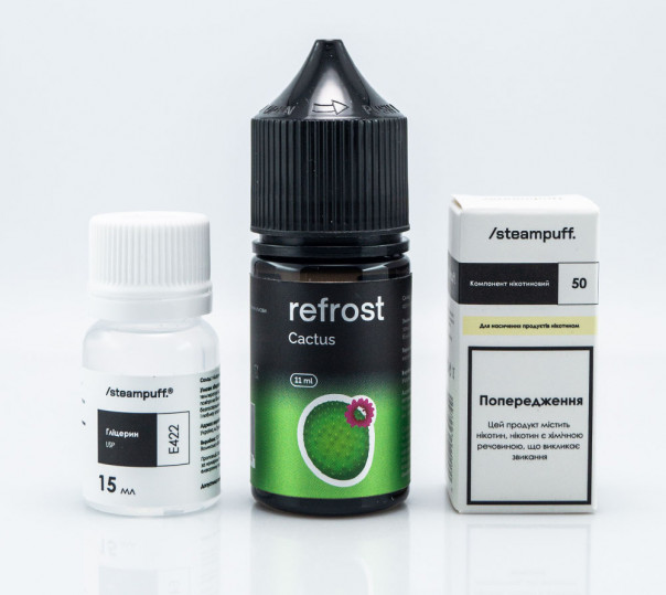 Рідина Refrost Salt Cactus 30ml 50mg зі смаком кактуса (набір компонентів) Рідина Refrost Salt Cactus 30ml 50mg зі смаком кактуса (набір компонентів)