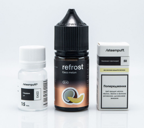 Рідина Refrost Salt Coco Melon 30ml 50mg зі смаком кокоса і дині (набір компонентів)