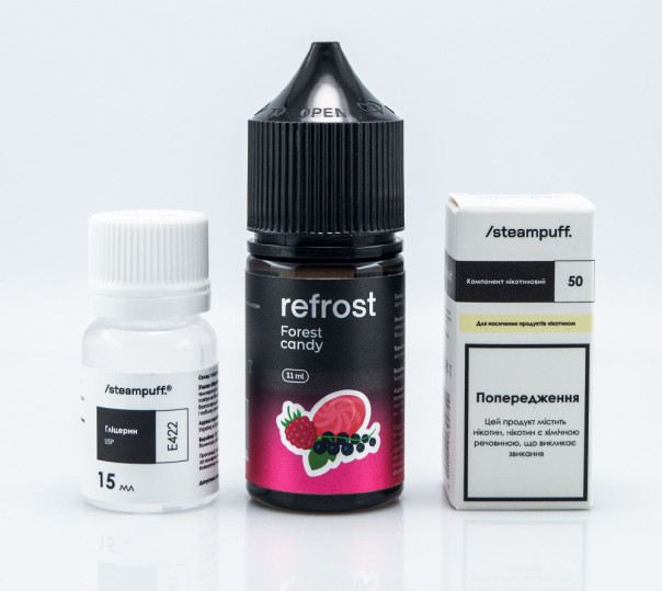 Рідина Refrost Salt Forest Candy 30ml 50mg зі смаком ягідних конфет (набір компонентів) Рідина Refrost Salt Forest Candy 30ml 50mg зі смаком ягідних конфет (набір компонентів)