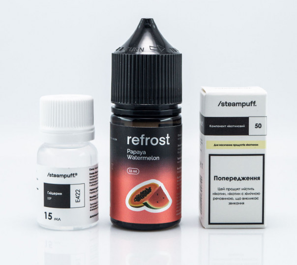 Рідина Refrost Salt Papaya Watermelon 30ml 50mg зі смаком кавуна і папайї (набір компонентів)