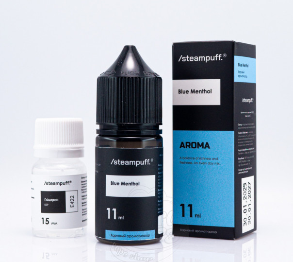 Жидкость Steampuff Salt Blue Menthol 30ml 50mg со вкусом ментола (набор компонентов)