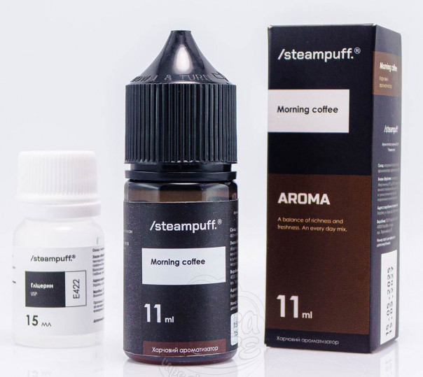 Рідина Steampuff Salt Morning Coffee 30ml 50mg зі смаком кави (набір компонентів)