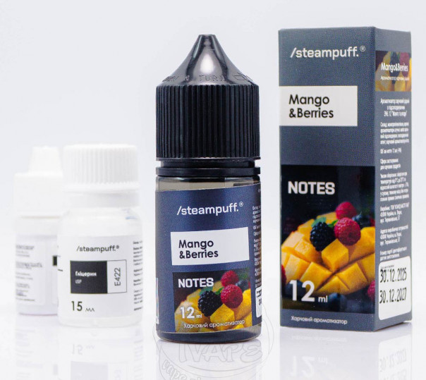 Рідина Steampuff Notes Salt Mango&Berries 30ml 50mg зі смаком манго та ягід (набір компонентів)