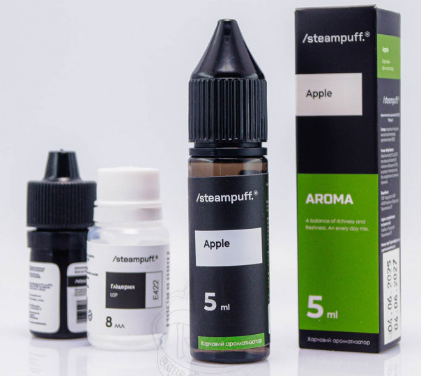 Рідина Steampuff Salt Apple 15ml 50mg зі смаком яблука (набір компонентів)
