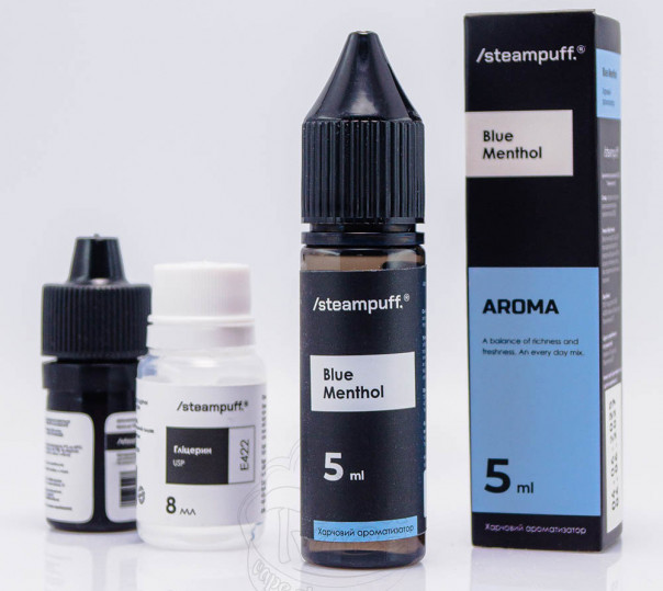 Жидкость Steampuff Salt Blue Menthol 15ml 50mg со вкусом ментола (набор компонентов)
