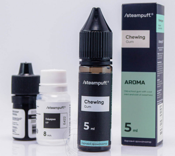Рідина Steampuff Salt Chewing Gum 15ml 50mg зі смаком м'ятної жуйки (набір компонентів)