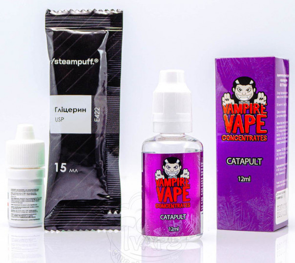 Рідина Vampire Vape Salt Catapult 30ml 50mg зі смаком лісових ягід, м'яти та ментолу (набір компонентів)
