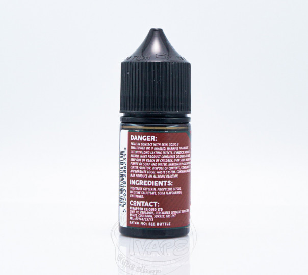 Рідина Strapped Salt Professor Pep 30ml 50mg на сольовому нікотині зі смаком коли