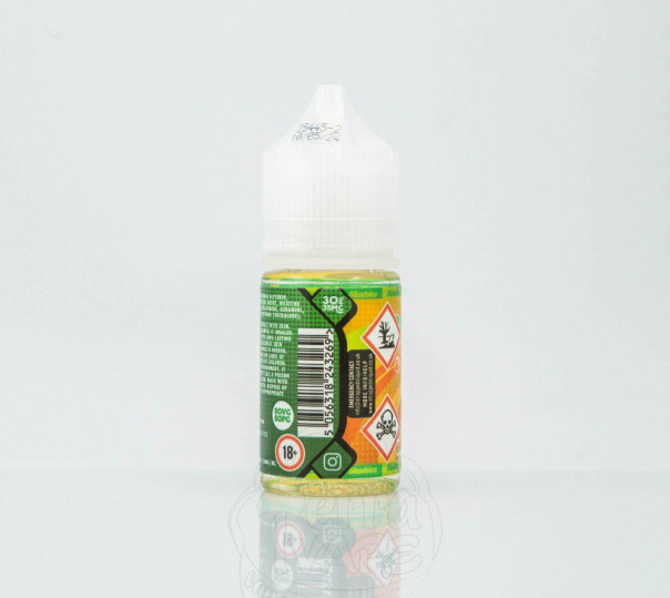 Жидкость Strapped Salt Peach Lime 30ml 35mg на солевом никотине со вкусом персика с лаймом