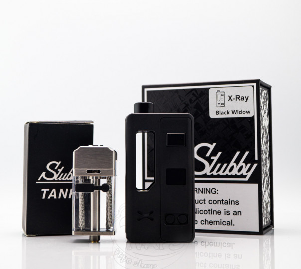 Stubby X-Ray 18650 со Stubby Tank by Suicide Mods x Orca Vape x Vaping Bogan АИО Система Stubby X-Ray 18650 со Stubby Tank by Suicide Mods x Orca Vape x Vaping Bogan АИО Система