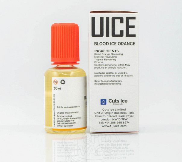 Ароматизатор для вейпа T-Juice Blood Ice Orange 30ml Ароматизатор для вейпа T-Juice Blood Ice Orange 30ml