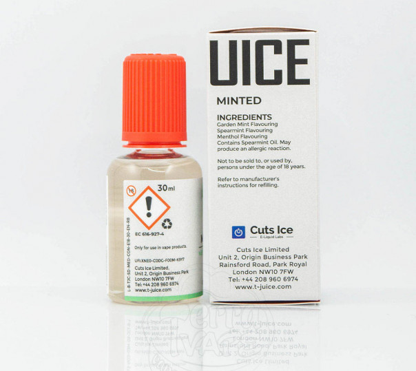 Ароматизатор для вейпа T-Juice Minted 30ml Ароматизатор для вейпа T-Juice Minted 30ml