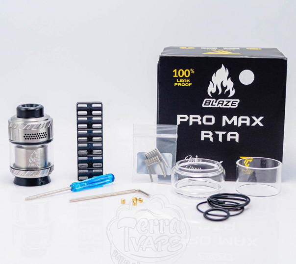 Thunder Cloud Blaze Pro Max RTA Atomizer Matte Black Обслуговуваний бак Thunder Cloud Blaze Pro Max RTA Atomizer Matte Black Обслуговуваний бак