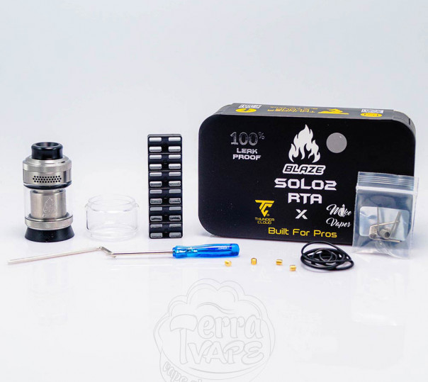 ThunderCloud Blaze Solo 2 RTA Blue Обслуговуваний бак ThunderCloud Blaze Solo 2 RTA Blue Обслуговуваний бак