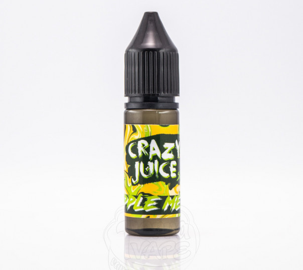 Жидкость Crazy Juice Salt Apple Melon 15ml 30mg на солевом никотине со вкусом яблока с дыней