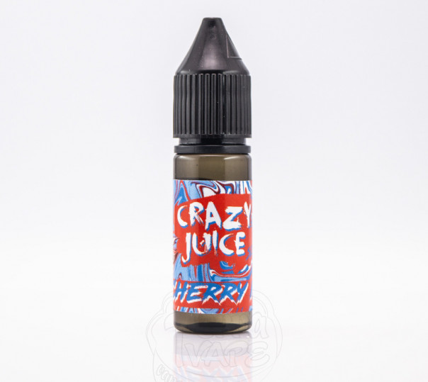 Жидкость Crazy Juice Salt Cherry Ice 15ml 30mg на солевом никотине со вкусом вишни с холодком