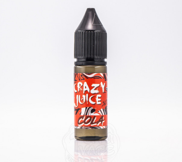 Жидкость Crazy Juice Salt Cola 15ml 30mg на солевом никотине со вкусом Колы