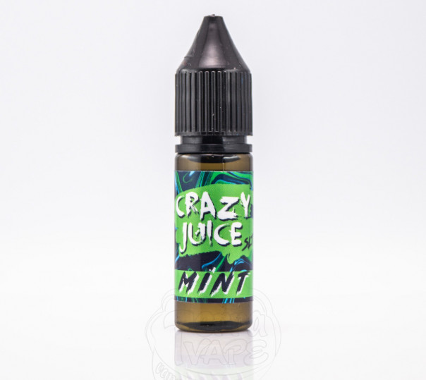 Жидкость Crazy Juice Salt Mint 15ml 30mg на солевом никотине со вкусом мяты