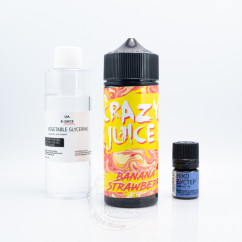 Crazy Juice Organic Banana Strawberry 120ml 6mg Рідина (набір компонентів)