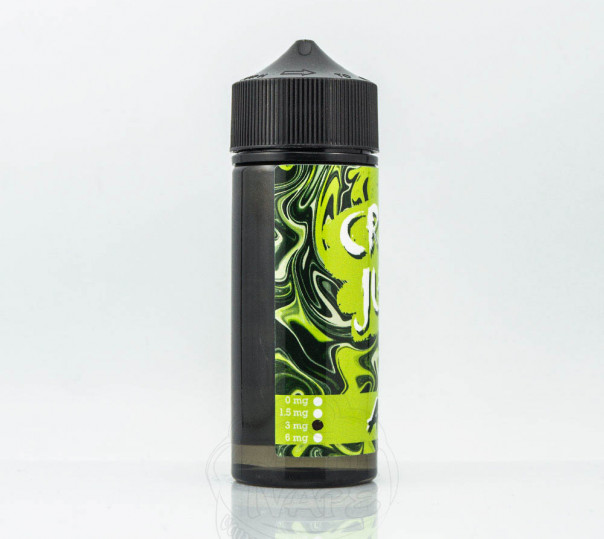 Рідина Crazy Juice Organic Apple 120ml 0mg без нікотину зі смаком яблука Рідина Crazy Juice Organic Apple 120ml 0mg без нікотину зі смаком яблука